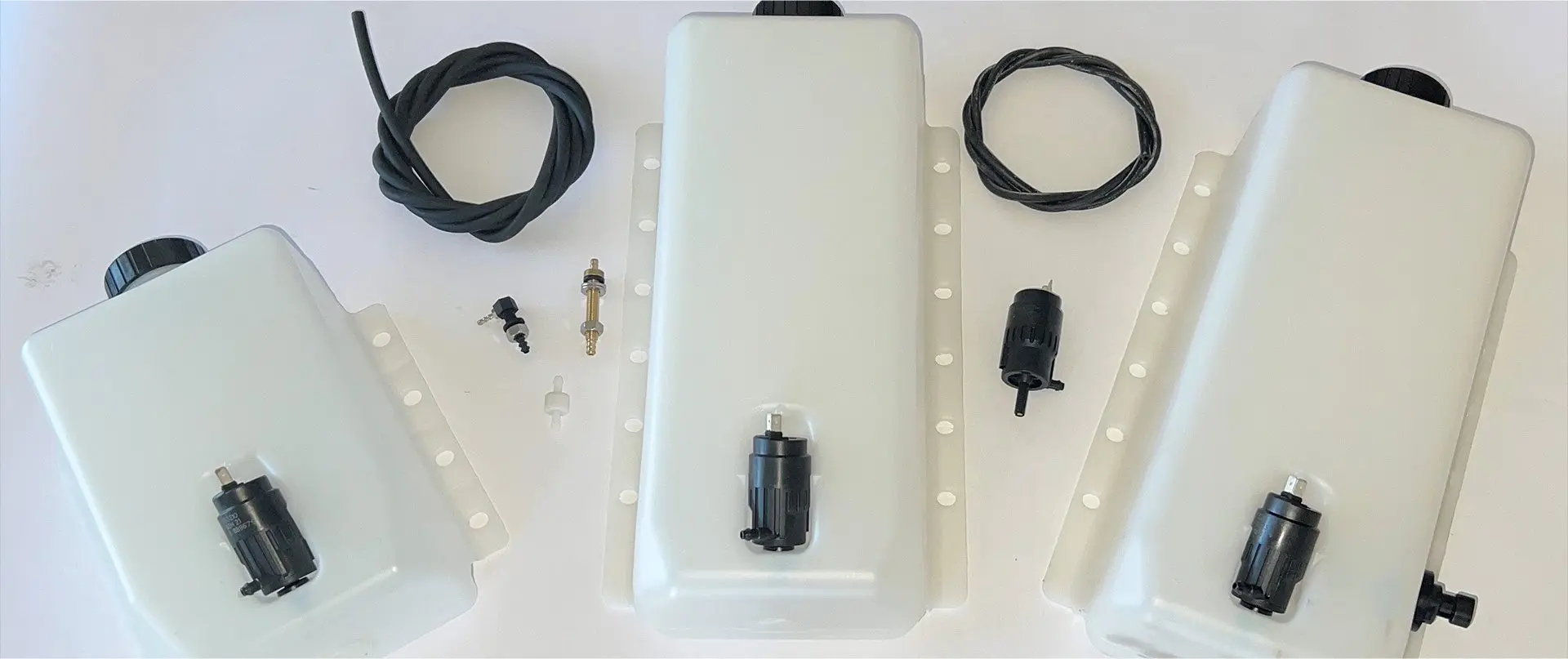 A white box with some wires and other items