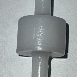Plastic connector with two tapered ends.